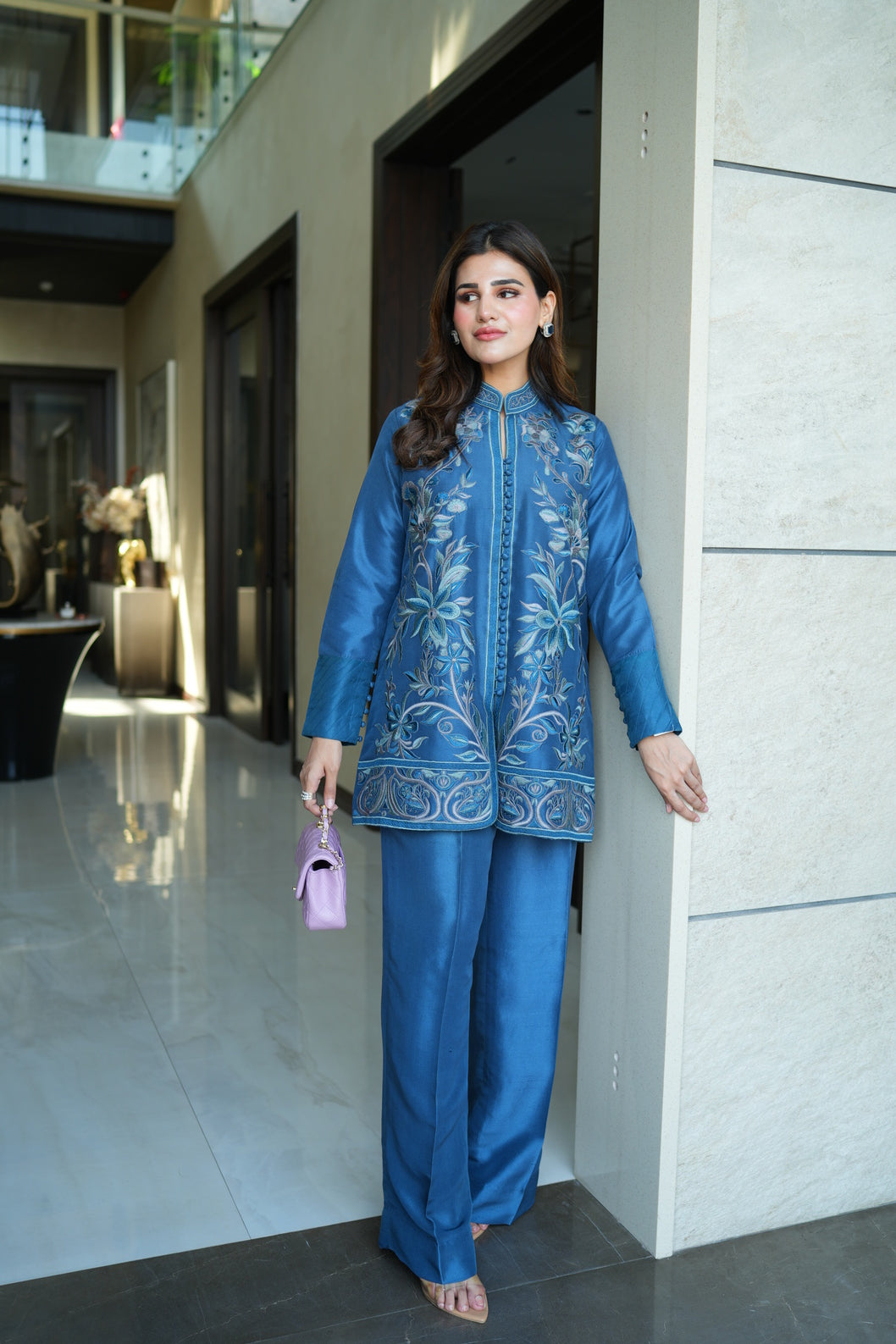 Teal Blue Jacket Suit