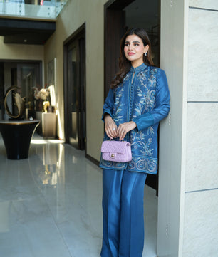 Teal Blue Jacket Suit
