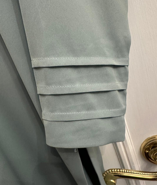 Sage Silk Cape Set