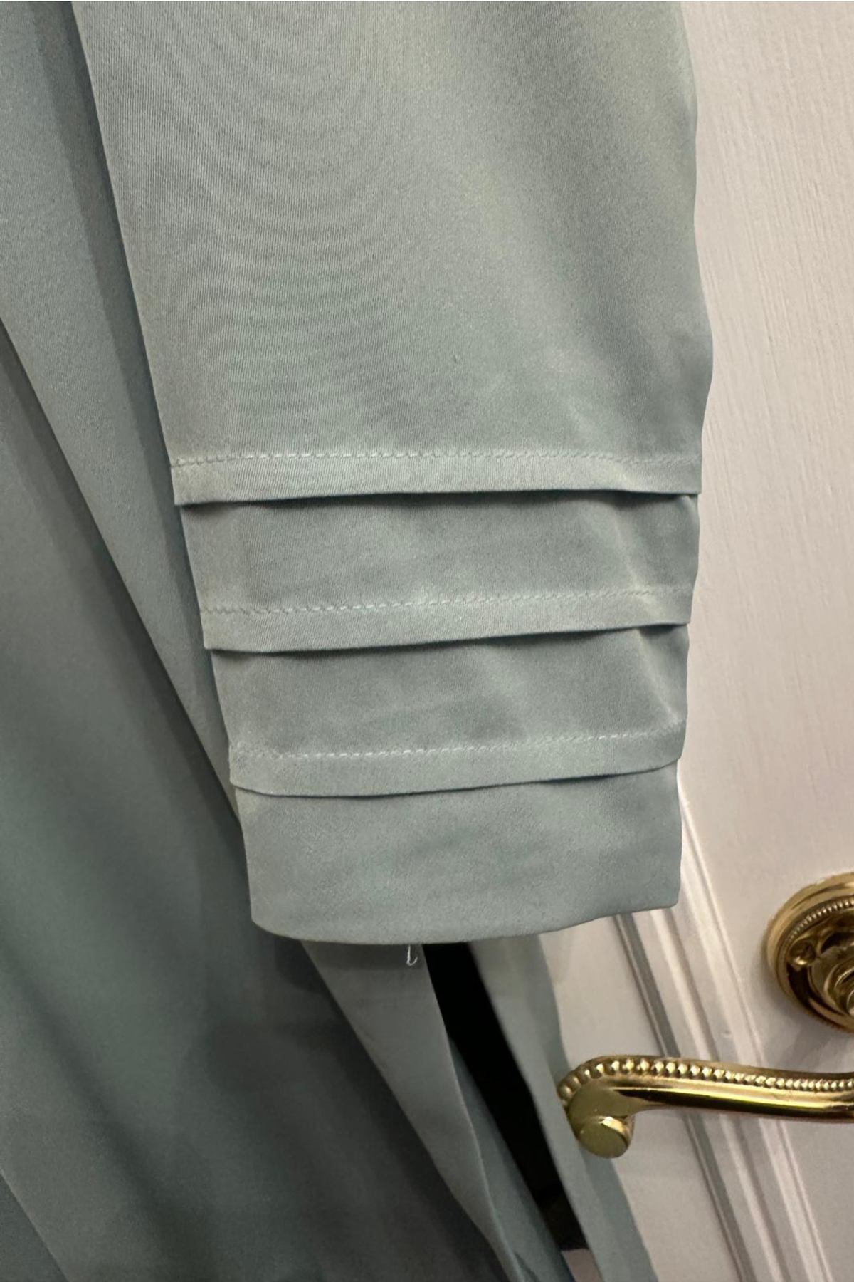 Sage Silk Cape Set