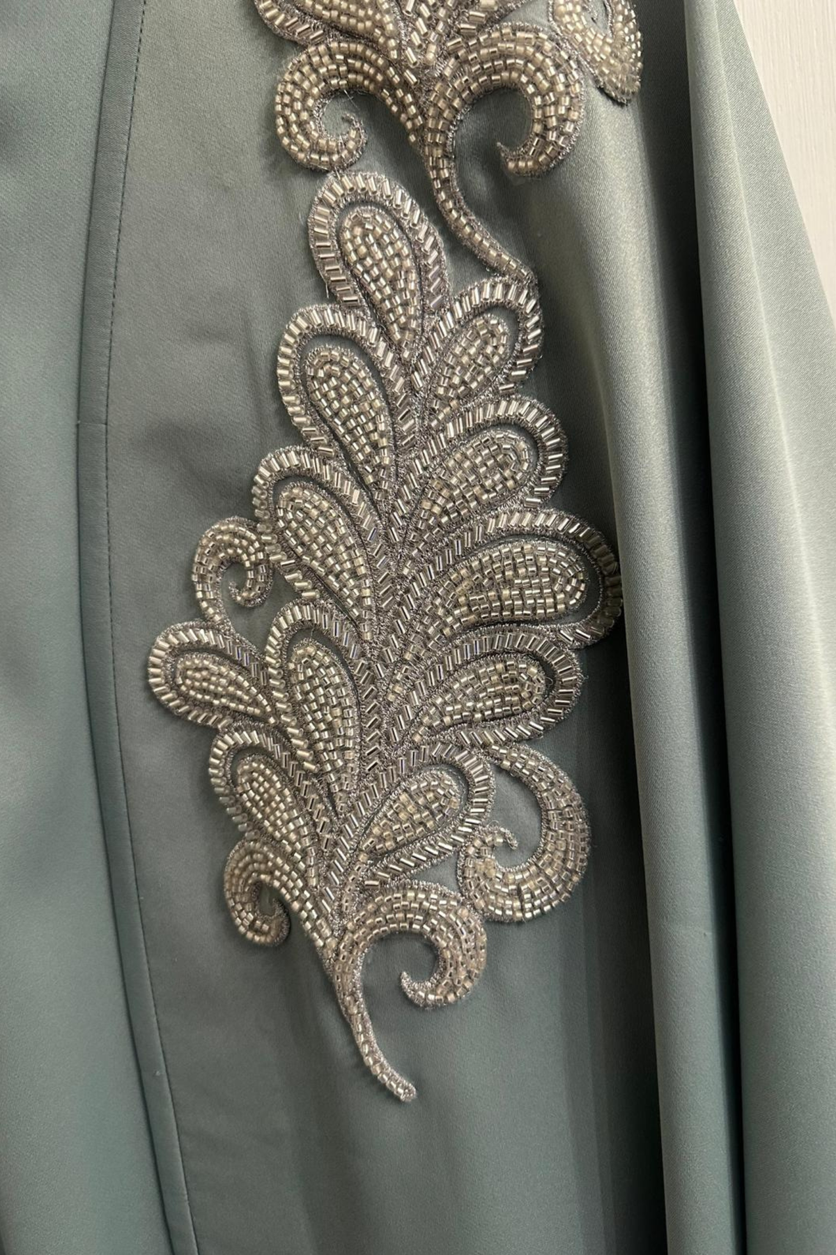 Sage Silk Cape Set