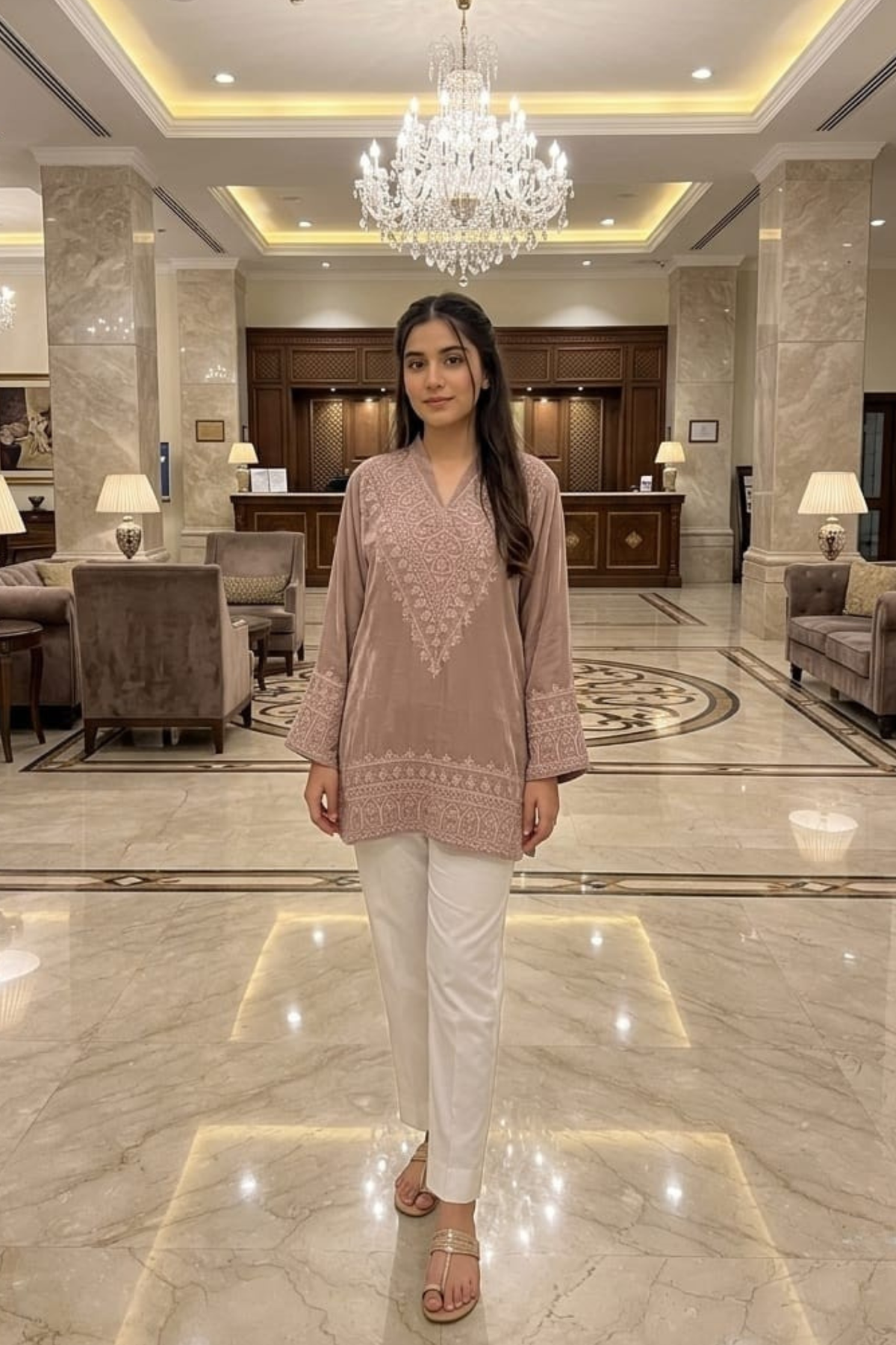 Rosewood Embroidered Tunic