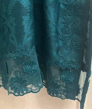 Teal Brocade