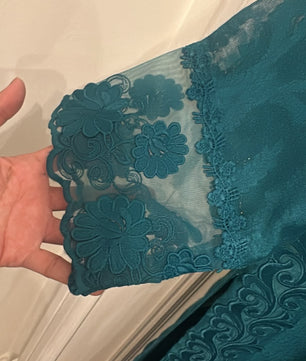 Teal Brocade